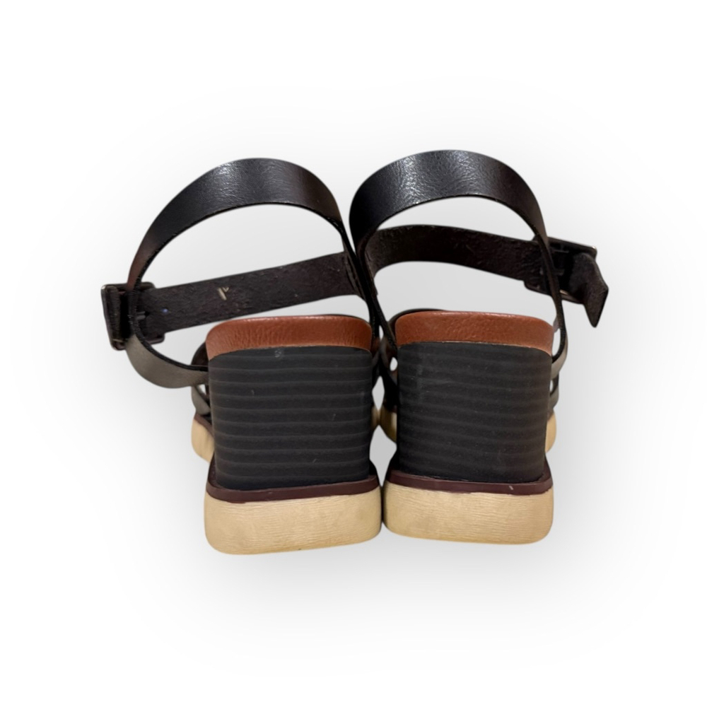 MIA Annalyn Wedge Sandals Black Strappy Comfort Sole Women’s Size 9 - Picture 4 of 8